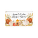 Search for autumn leaves return address labels Rustic