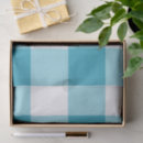 Search for blue gingham tissue paper Retro