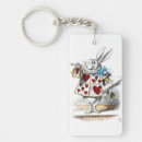 Search for white rabbit key rings Queen of hearts