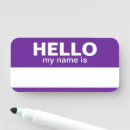 Search for dry erase name tags Hello my name is