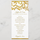 Search for gold foil wedding programs Ceremony program