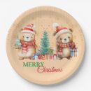 Search for green christmas tree plates Santa