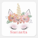 Search for unicorn face stickers Girly