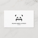 Search for panda bear business cards Babysitter