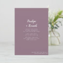 Search for plum purple wedding invitations Simple