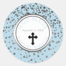 Search for cross baptism stickers Baby blue