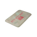 Search for funny text bath mats Black