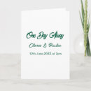 Search for rehearsal dinner cards The night before