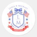 Search for patriotic wedding stickers 4th of july