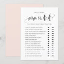 Search for mommy or daddy game invitations Guess who