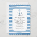 Search for anchor baby boy shower invitations Blue