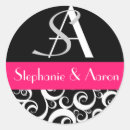 Search for hot pink damask stickers Black and white