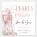 Search for pink glitter thank you stickers Champagne