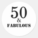 Search for text templates stickers Fifty and fabulous