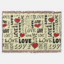 Search for valentines day throw blankets Calligraphy