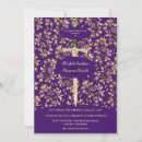 Search for royal purple gold wedding invitations Mediaeval