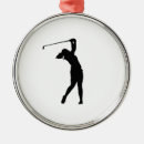 Search for golfer christmas tree decorations Black and white