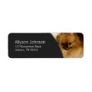 Search for dark background return address labels Colour