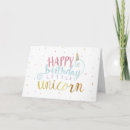Search for unicorn birthday cards Cute