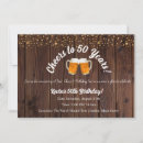 Search for cheers to 50 years birthday invitations Aged to perfection