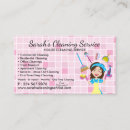 Search for cleaning lady business cards Janitorial