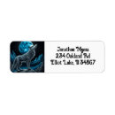 Search for wolf and moon return address labels Nature