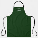 Search for dark green aprons Solid