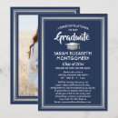 Search for blue and silver graduation invitations Modern