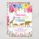Search for girl safari birthday invitations Zoo