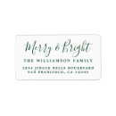 Search for bright return address labels Merry and bright