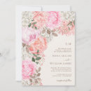 Search for peach flower wedding invitations Vintage