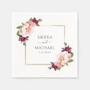 Search for burgundy and blush wedding napkins Geometric