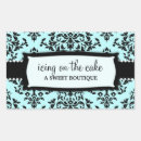 Search for damask rectangle stickers Black