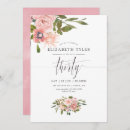 Search for blush pink 30th birthday invitations Watercolor