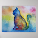 Search for cat watercolor posters Animals