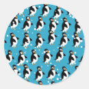 Search for animals in snow stickers Snowing