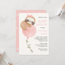 Search for cute sloth invitations Girly