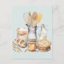 Search for bread baking postcards Watercolor