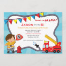Search for fireman invitations Red