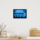 Search for female silhouette posters Blue