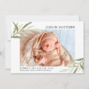 Search for summer birth announcement cards Botanical