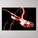 Search for red guitar posters Band