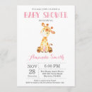 Search for pink giraffe baby shower invitations Cute