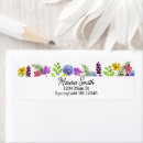 Search for wildflower return address labels Pastel
