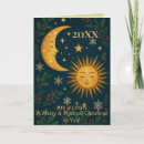 Search for mystical christmas cards Moon