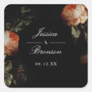 Search for romantic florals stickers Black