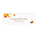 Search for fall leaves wedding return address labels Bridal shower