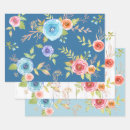 Search for watercolor floral wrapping paper Country