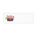Search for flower basket return address labels Floral