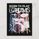 Search for rock band postcards Drumming